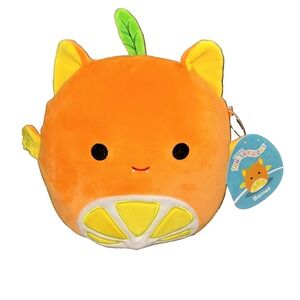 Squishmallows Barnet Tangerine Fruit Bat 2023 Blacklight Squad 8 Squishmallow